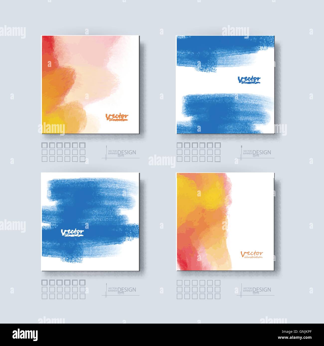 Broschüre mit bunten erlauben Hintergründe. Stock Vektor