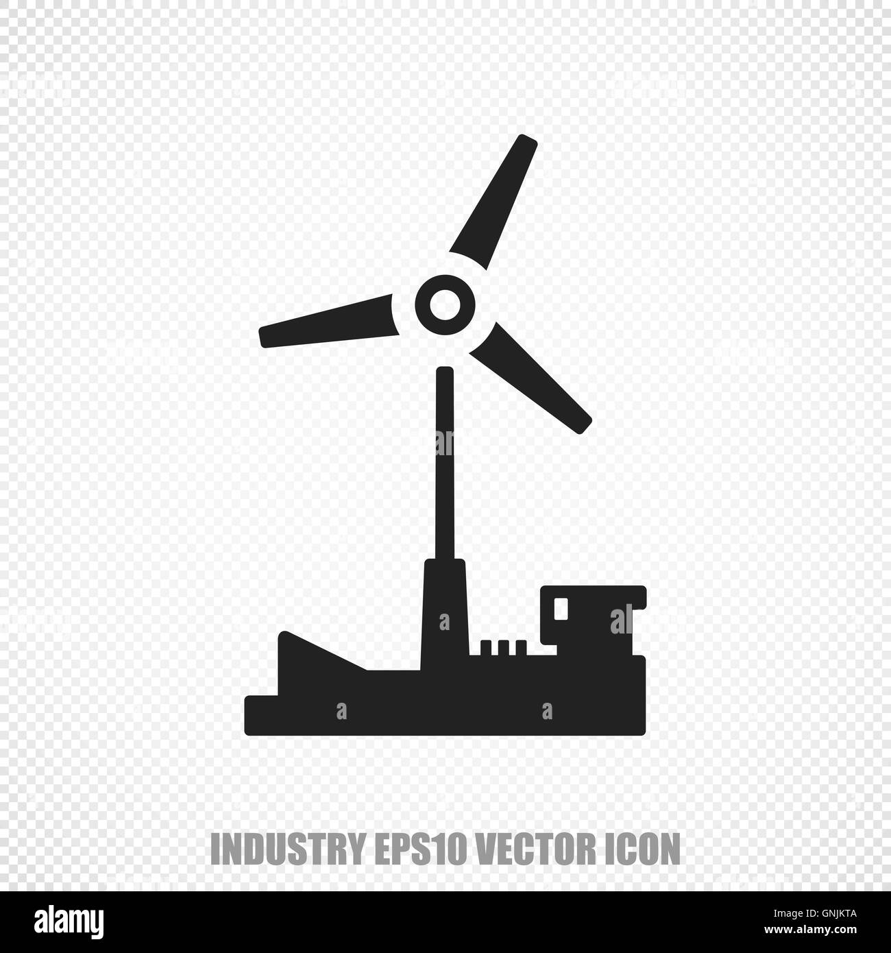 Manufacuring Vektor Windmühle-Symbol. Modernes flaches Design. Stock Vektor