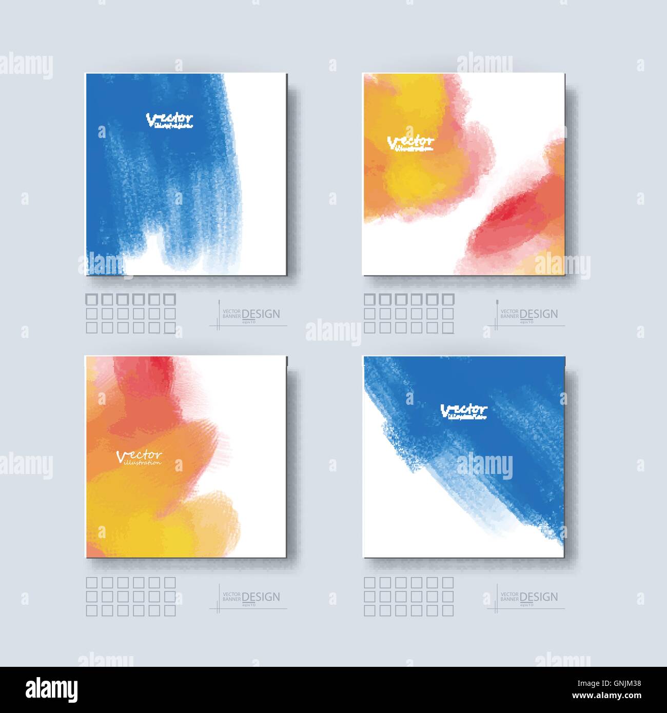 Broschüre mit bunten erlauben Hintergründe. Stock Vektor