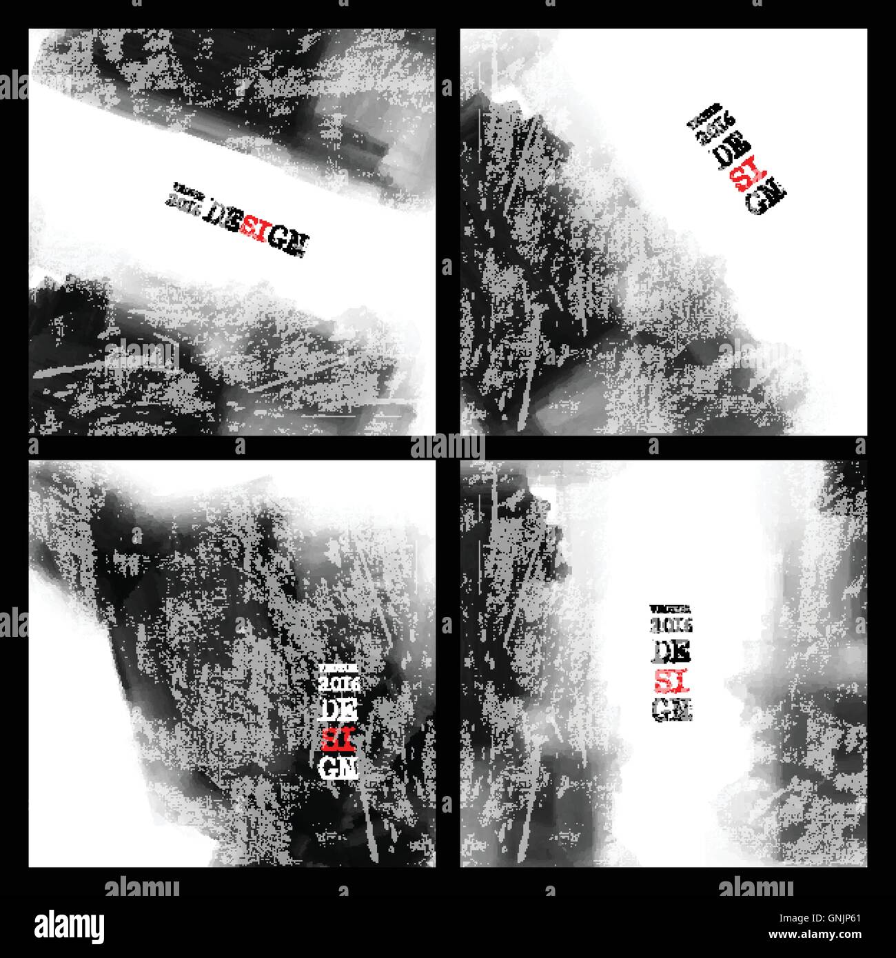 Abstrakte Inkblot Hintergrund. Stock Vektor