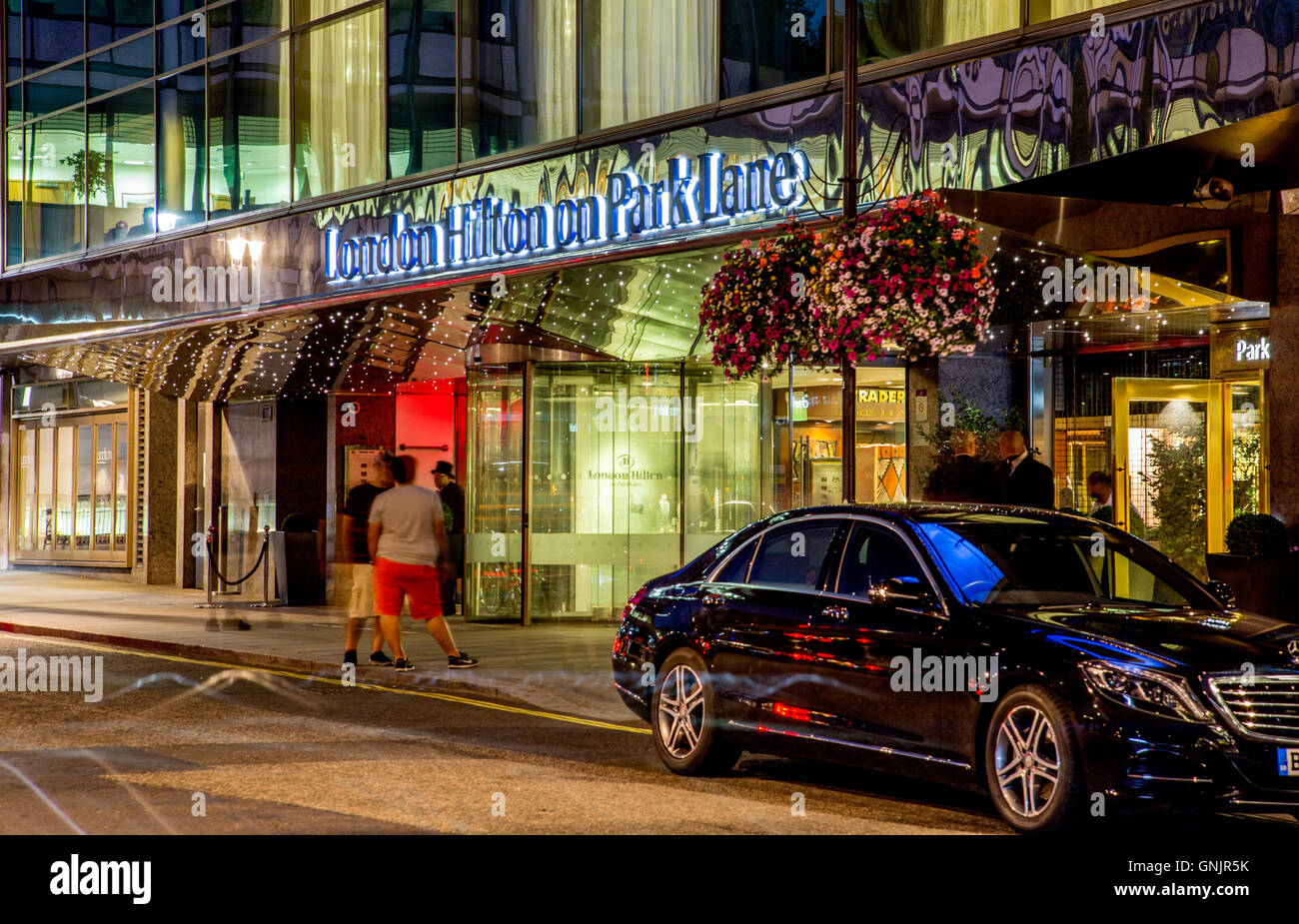 London Hilton Park Lane Hotel, London UK Stockfoto