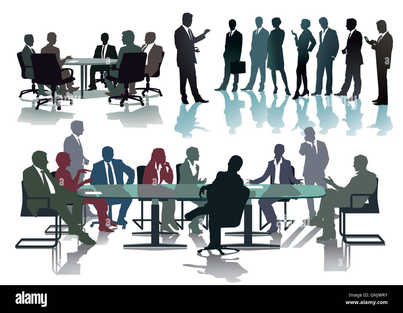 Diskussion bildung Stock-Vektorgrafiken kaufen - Alamy