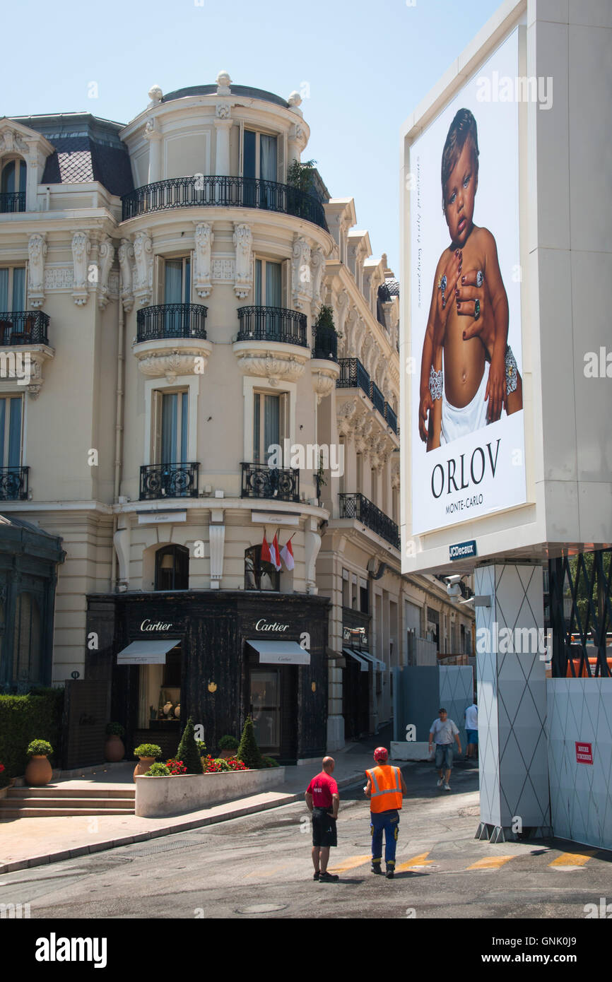 MONTE CARLO, MONACO Juli 2016 Großen kommerziellen Zeichen für Orlov