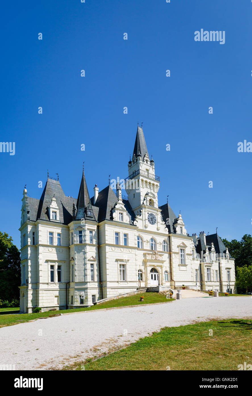 Budmerice, Slowakei - 25. August 2016: Budmerice Herrenhaus oder Palffy manor Stockfoto