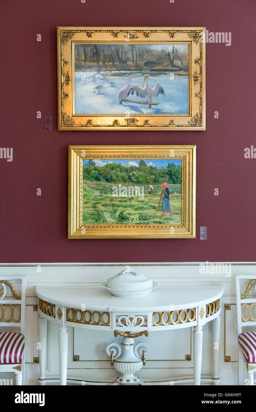 Malerei der südlichen Fünen 1902 vom 19. Jahrhundert Künstler Peter Hanson in Galerie im Ordrupgaard Art Museum in der Nähe von Kopenhagen in Dänemark Stockfoto