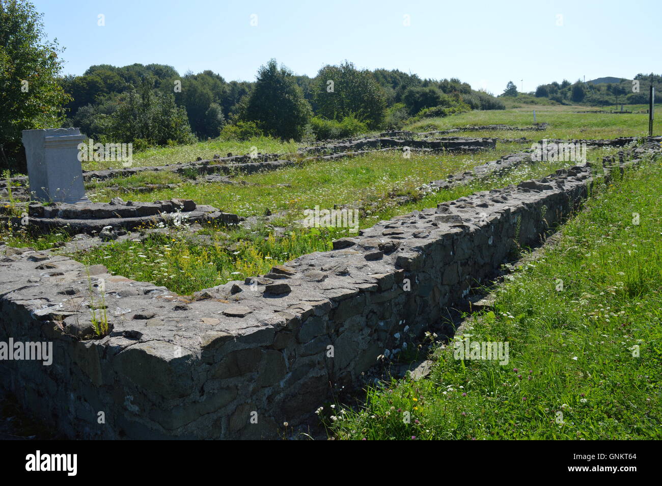 Ruinen der römischen Stadt Stockfoto