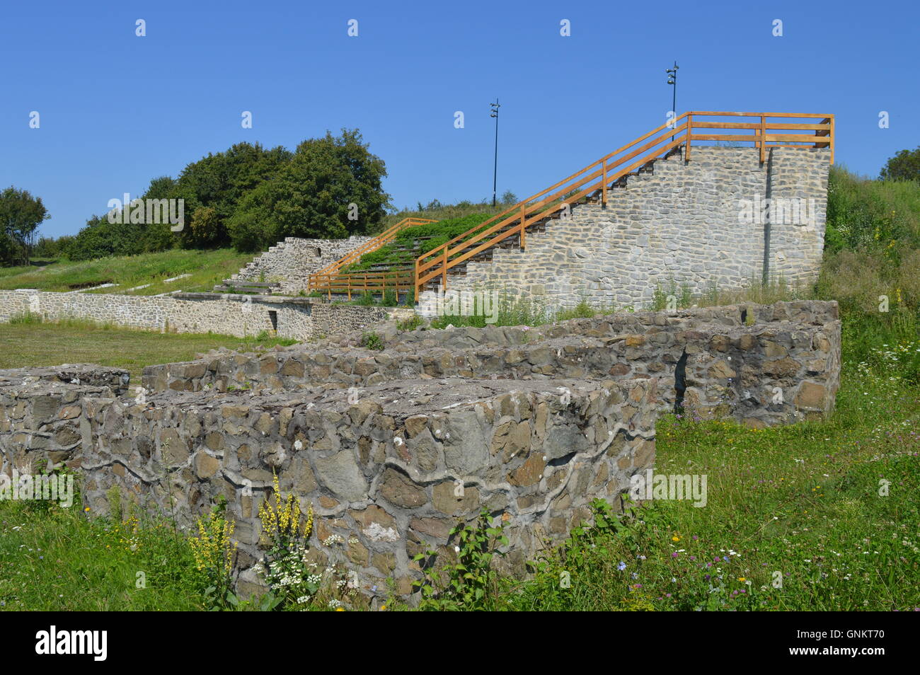 Römische aphitheater Stockfoto