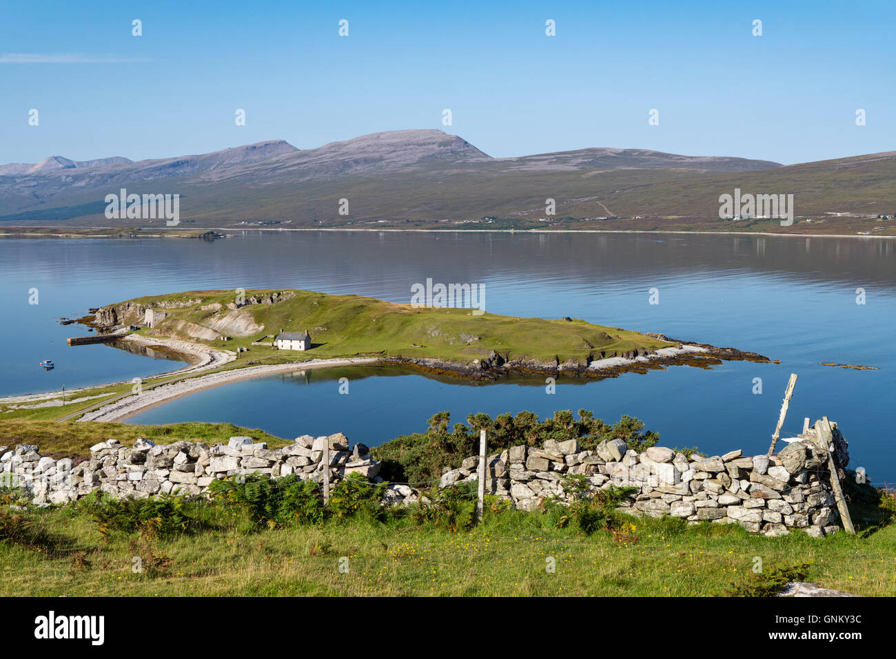 Blick auf Loch Eriboll im Hochland, Teil des North Coast 500 touristische Route im Norden Schottlands, Vereinigtes Königreich Stockfoto