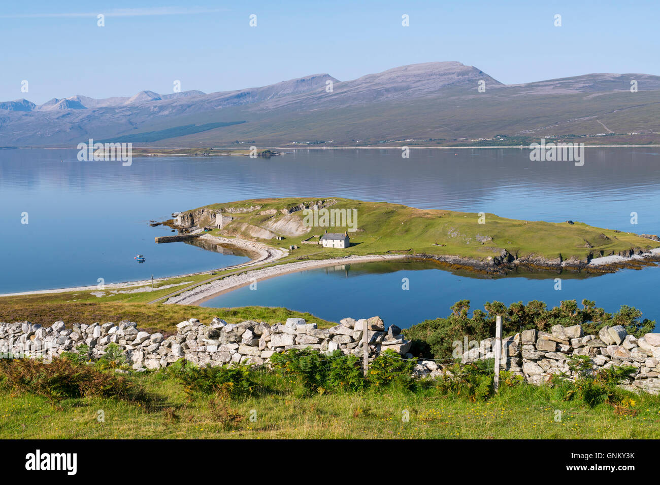 Blick auf Loch Eriboll im Hochland, Teil des North Coast 500 touristische Route im Norden Schottlands, Vereinigtes Königreich Stockfoto