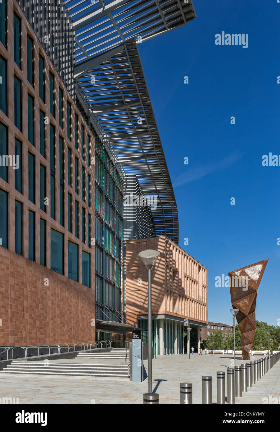 Francis Crick Institut an Midland Road, St Pancras, London Architekten HOK mit PLP Architektur. Stockfoto