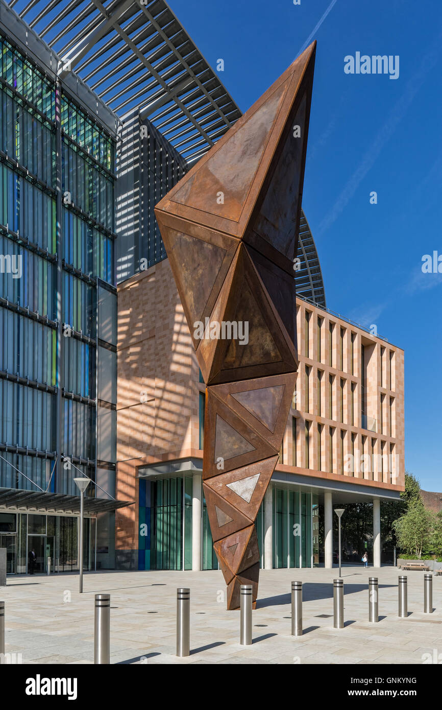 Francis Crick Institut an Midland Road, St Pancras, London Architekten HOK mit PLP Architektur. Stockfoto