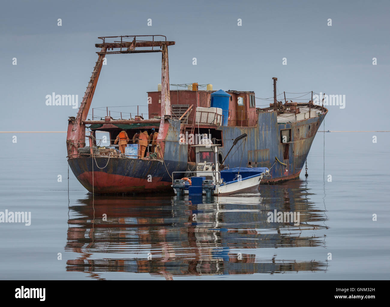 Angeln Boote, Walvis Bay, Namibia, Afrika Stockfoto