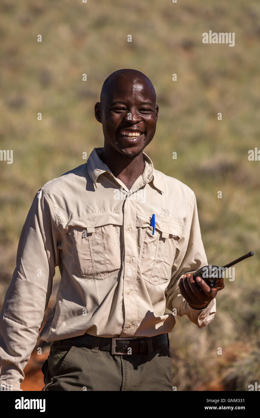 Tour Guide, Etosha Nationalpark, Namibia, Afrika Stockfoto