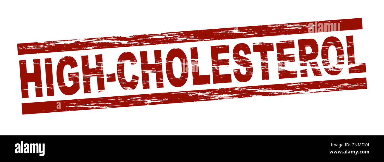 Stempel - High-Cholesterin Stockfoto