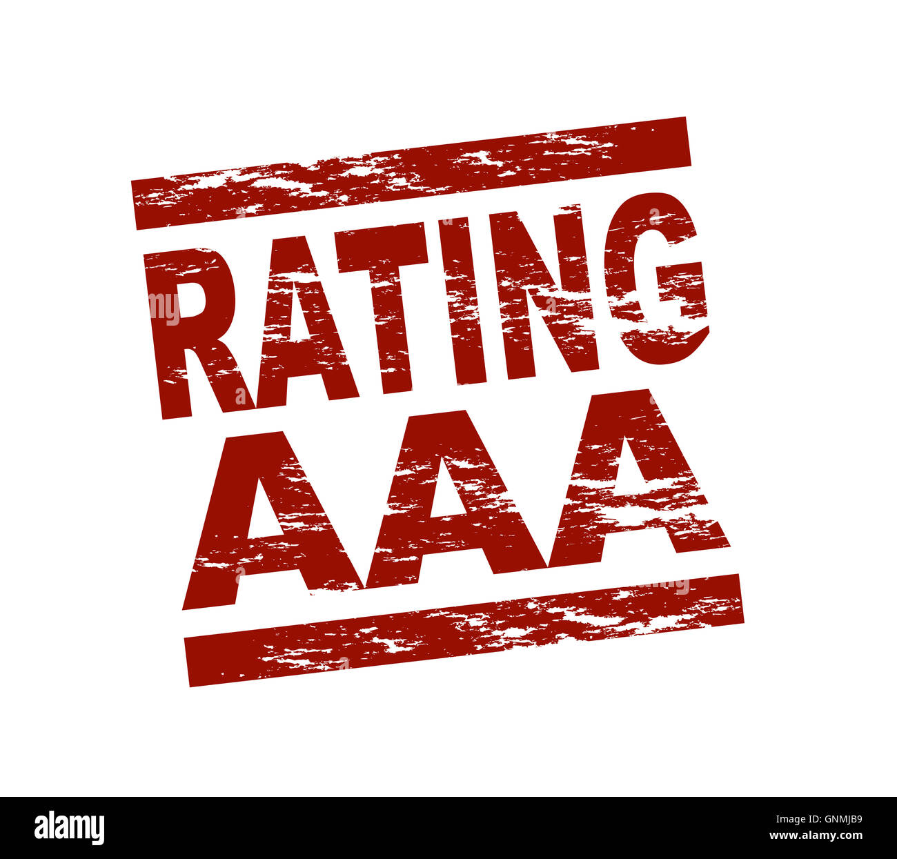 Stempel - Rating AAA Stockfoto