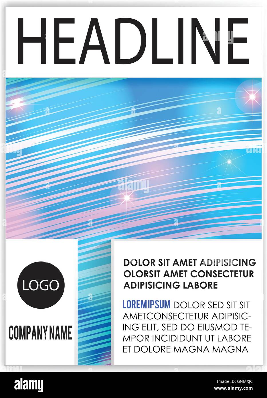 Buchpräsentation-Abdeckung Stock Vektor