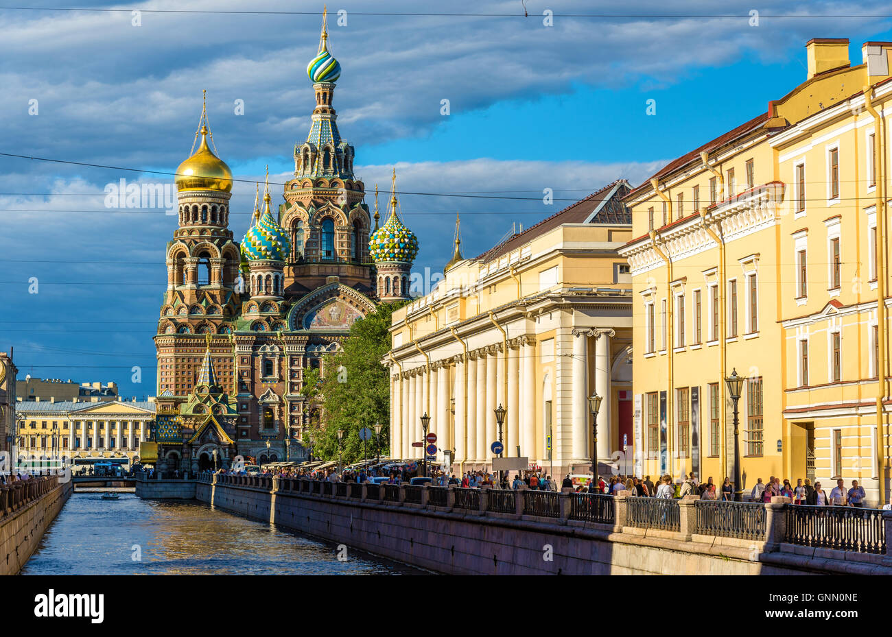 Kirche des Retters auf Blut - St. Petersburg, Russland Stockfoto