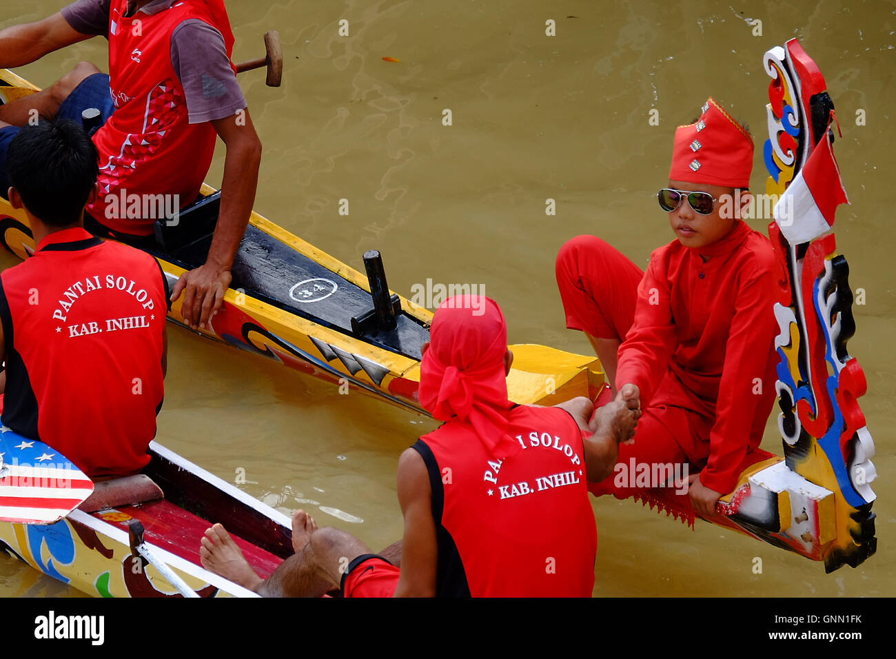 Jalur (Boot) beim ersten Mal nicht nur als Transportmittel, sondern auch als die Ernennung der sozialen Identität. Daher Stockfoto