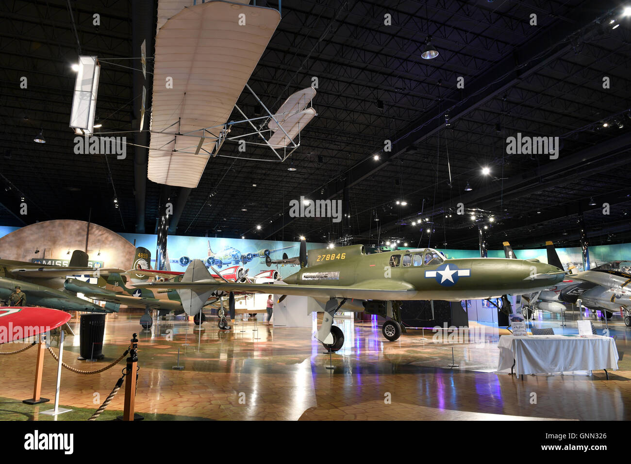 Kalamazoo, Michigan, USA – 23. Juni 2016: Flugzeuge auf dem Display an der Zoo-Freilichtmuseum in Kalamazoo, Michigan Stockfoto