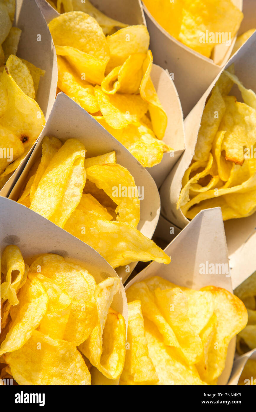 Handwerklichen Bratkartoffeln Stockfoto