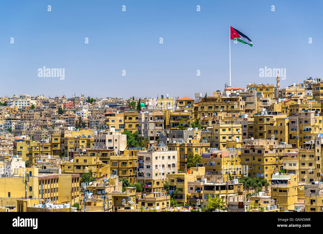 Stadtbild von Amman, Jordanien Stockfoto