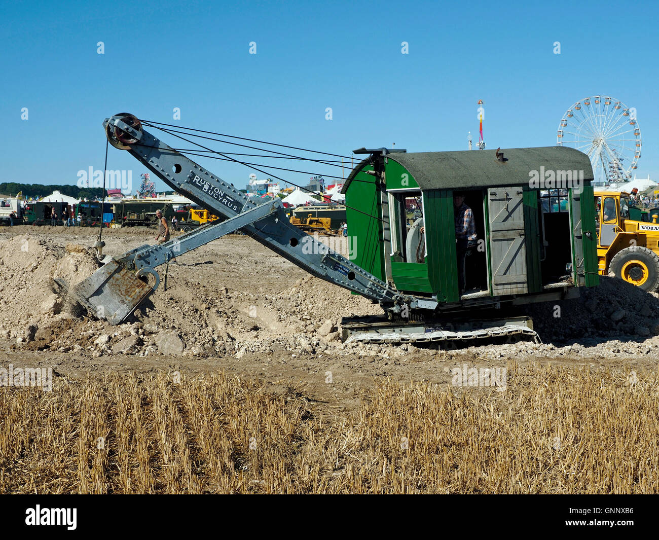 Ruston-Bucyrus No4 vorderen Löffelbagger von 1931 an Great Dorset Steam Fair 2016 Stockfoto