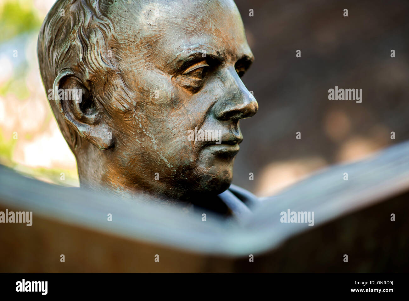 Hannover, Deutschland, Skulptur von Georg Gottfried Gervinus Stockfoto