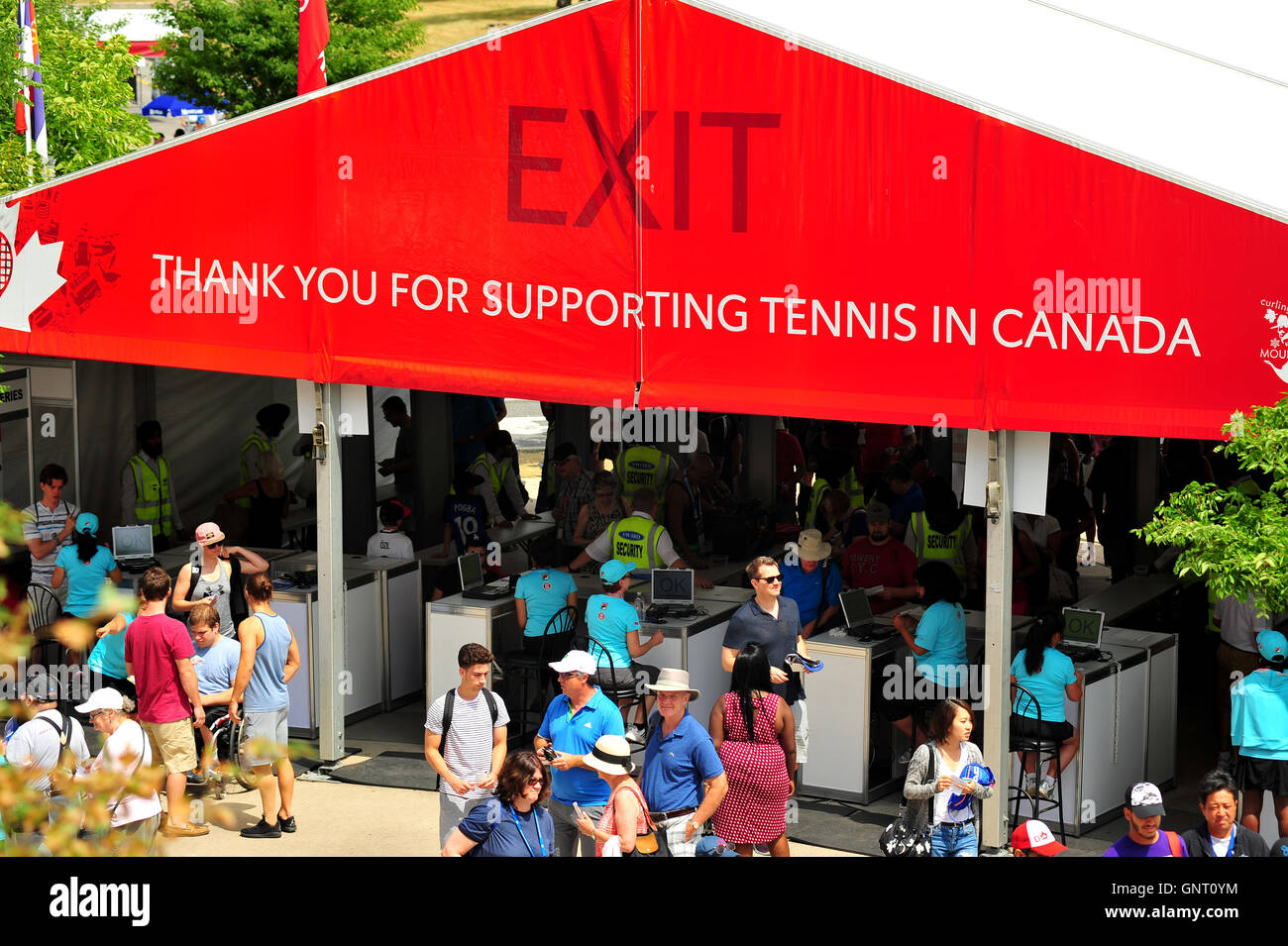 Zuschauer in die 2016 Rogers Cup Turnier in Toronto. Stockfoto