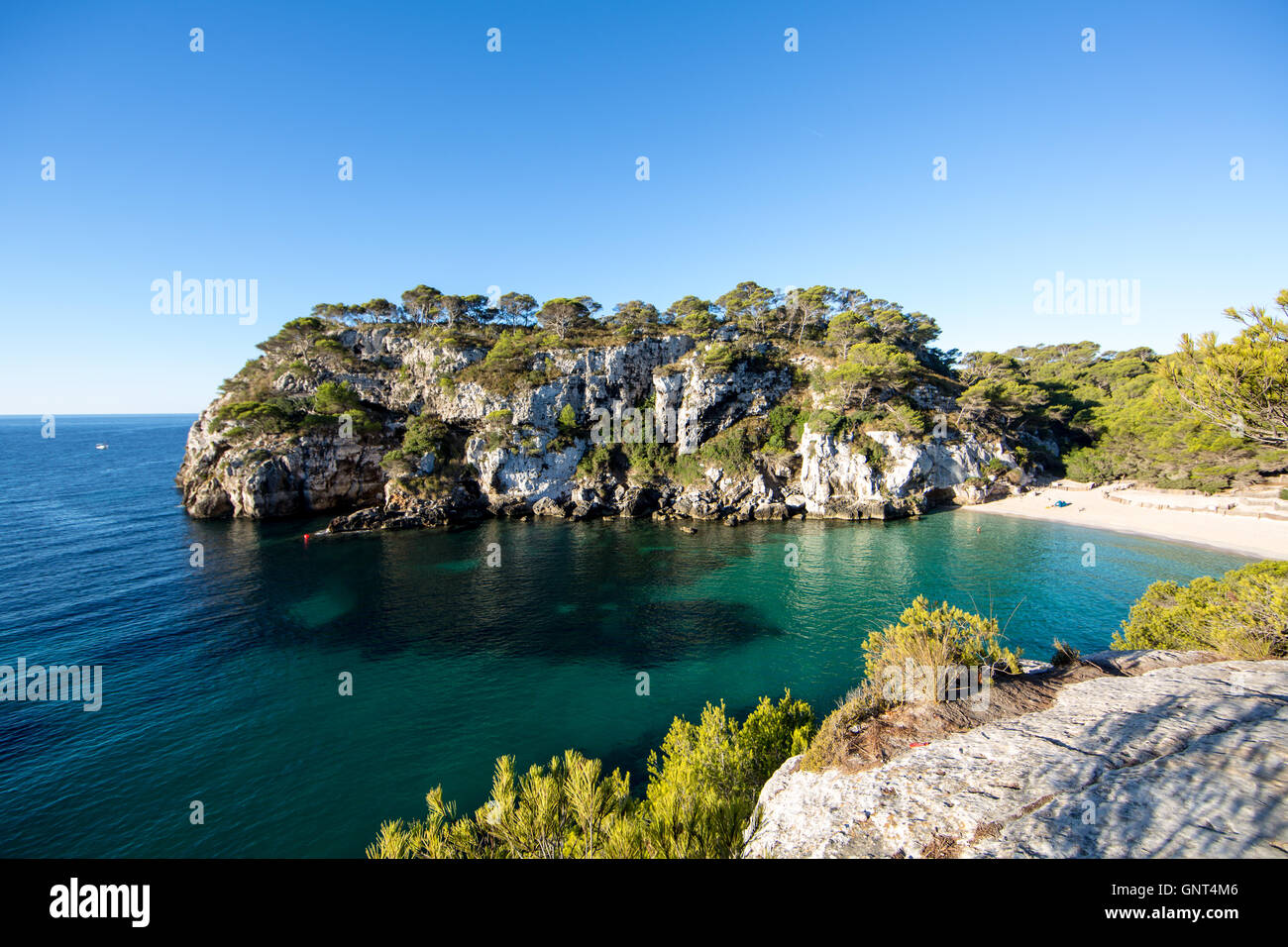 Bester Strand in Menorca - Balearen, Spanien Stockfoto