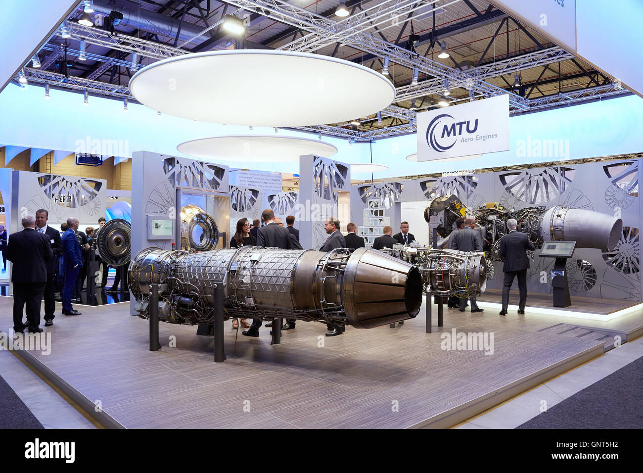 Schönefeld, Deutschland, Stand MTU auf der ILA 2016 Stockfoto
