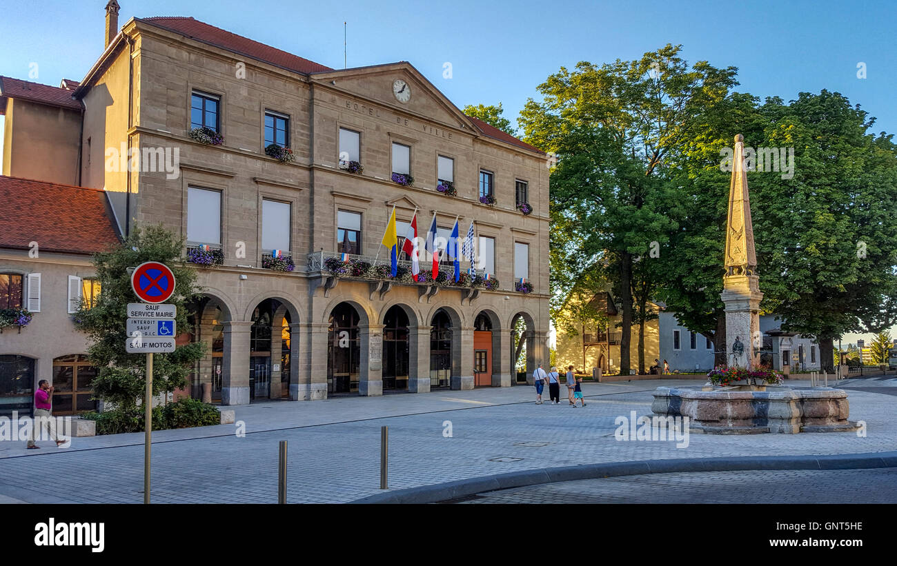 Rathaus von Thonon-Les-Bains. Haute-Savoie. Frankreich. Europa Stockfoto