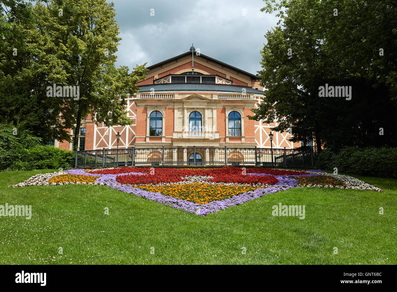 Das Bayreuther Festspielhaus Bayreuth, Deutschland Stockfoto