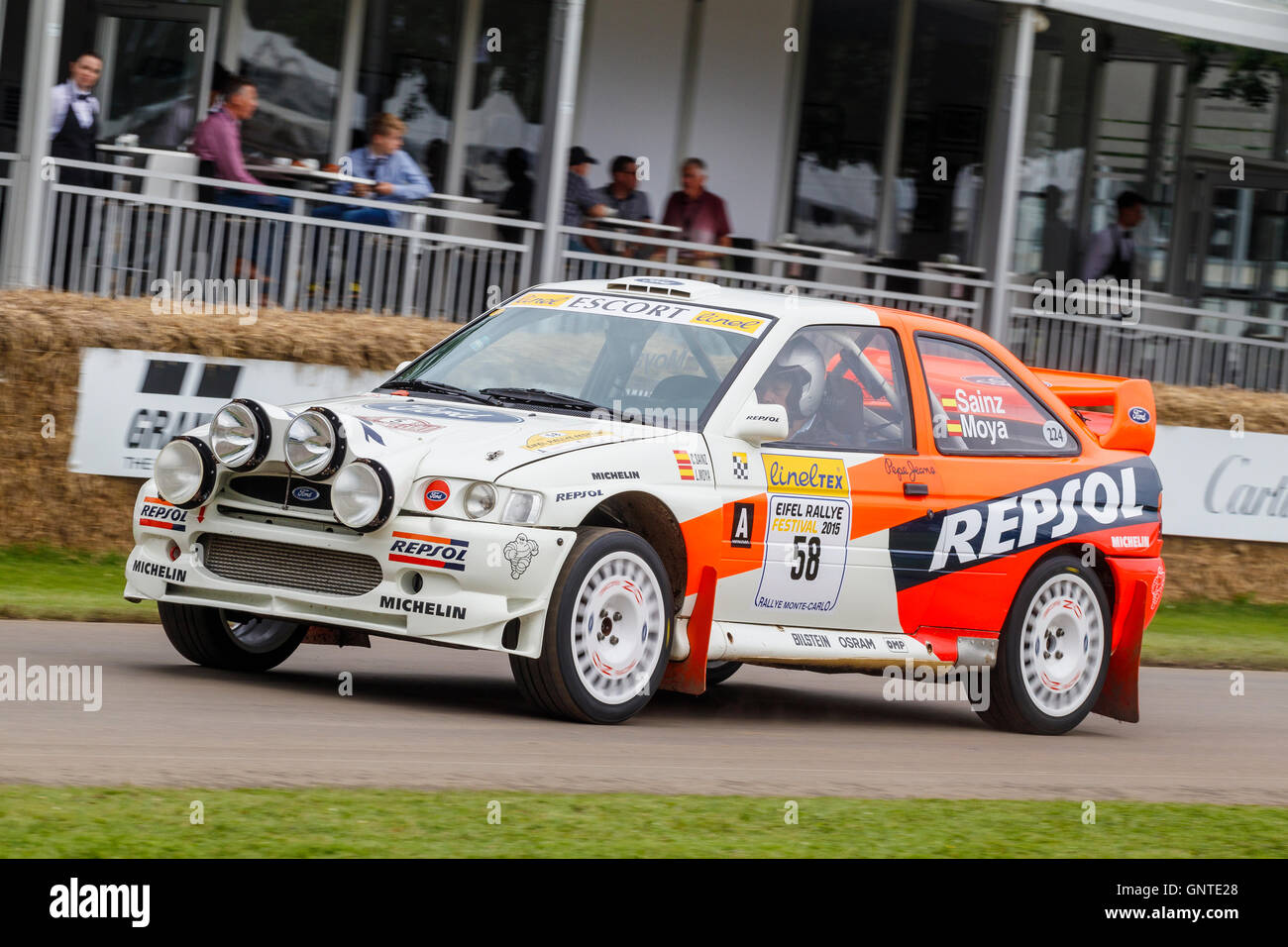 1997 Ford Escort Cosworth Gruppe ein WRC auf dem 2016 Goodwood Festival of Speed, Sussex, UK Stockfoto