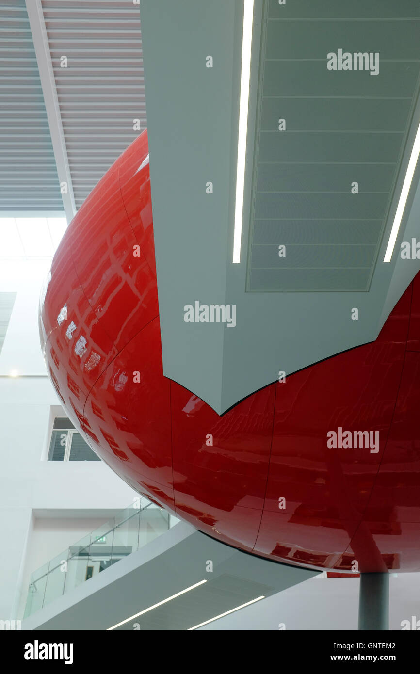 Interior Detail Der Funke Gebäude an der Southampton Solent University, Hampshire, Großbritannien Stockfoto