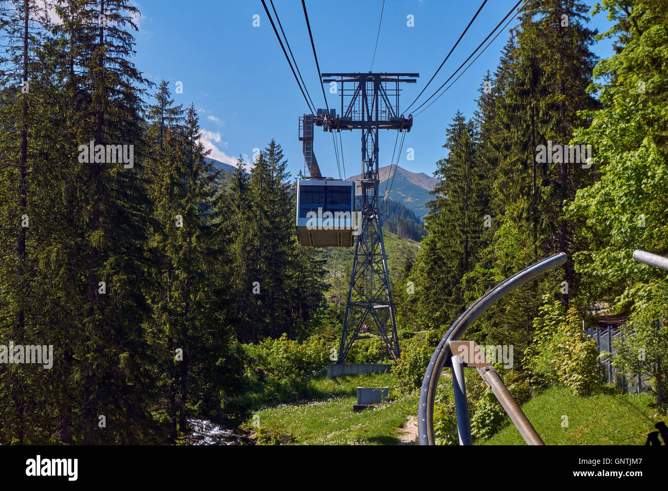 Seilbahn für Kasprowy Wierch im Tatra-Gebirge in Polen Stockfoto