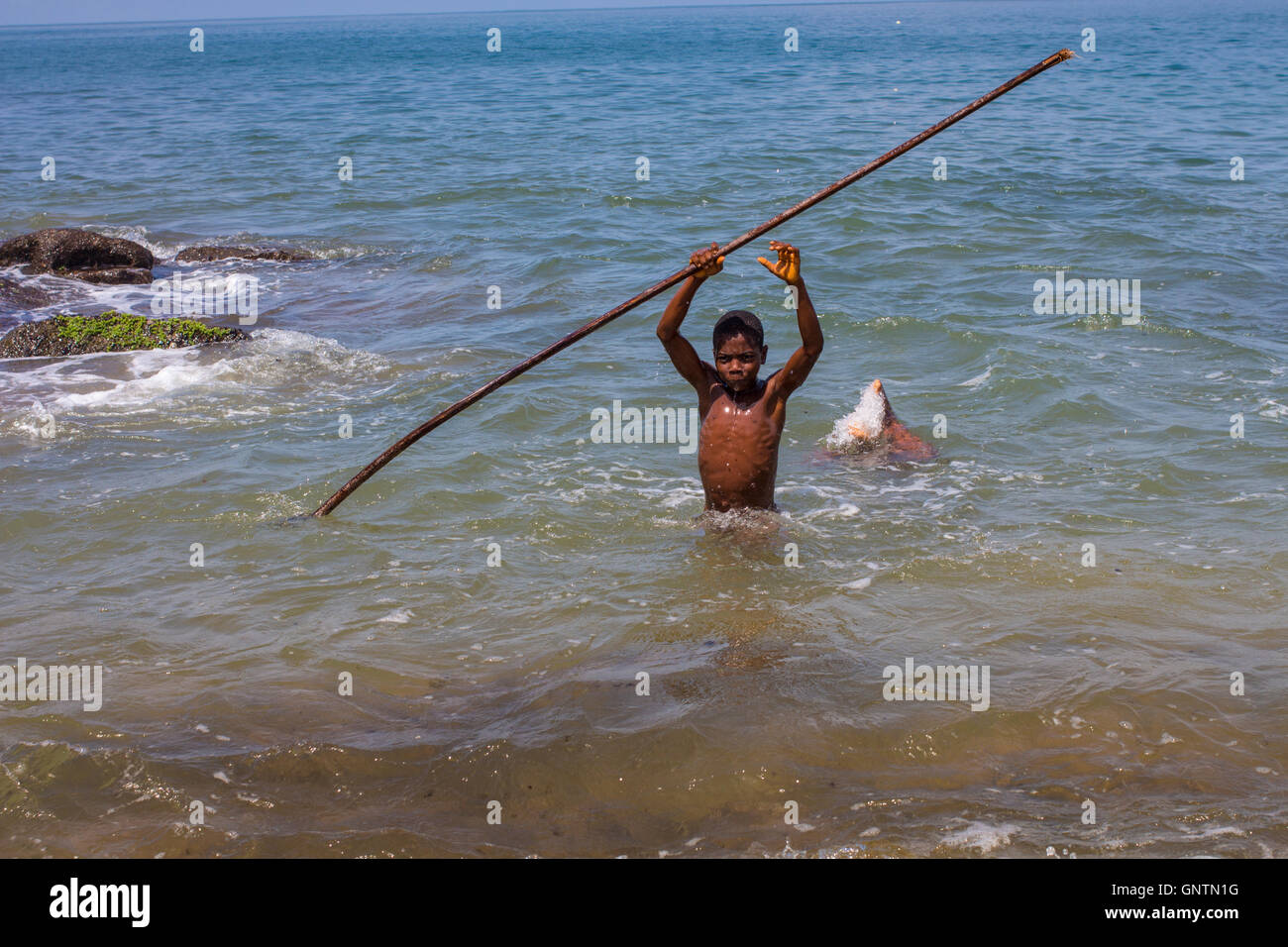 Sierra Leone, Banana Island, Afrika. Stockfoto