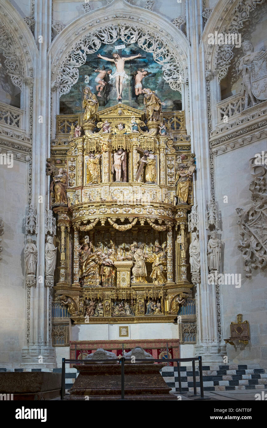 Europa, Spanien, Burgos, UNESCO-Weltkulturerbe Kathedrale, Kapelle des Polizisten, Grab des Polizisten von Kastilien einschließlich Pedro Fernández Stockfoto