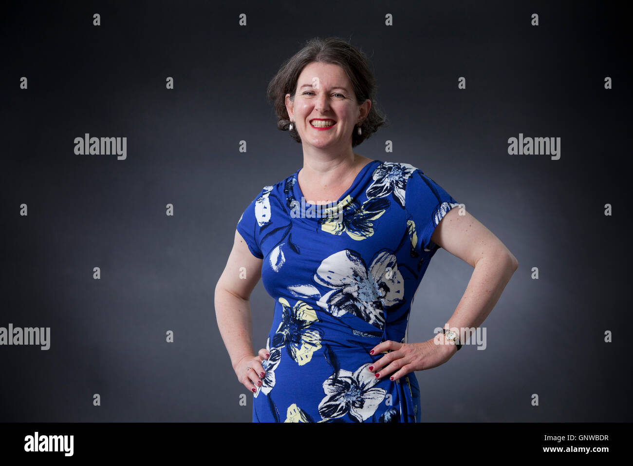 Victoria Hendry, schottischer Autor von historischen Romanen, auf dem Edinburgh International Book Festival. Edinburgh, Schottland. 14. August 2016 Stockfoto