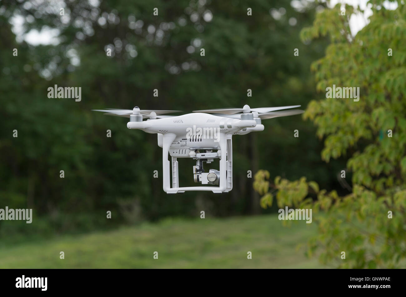 Drohne auf der Flucht Stockfoto