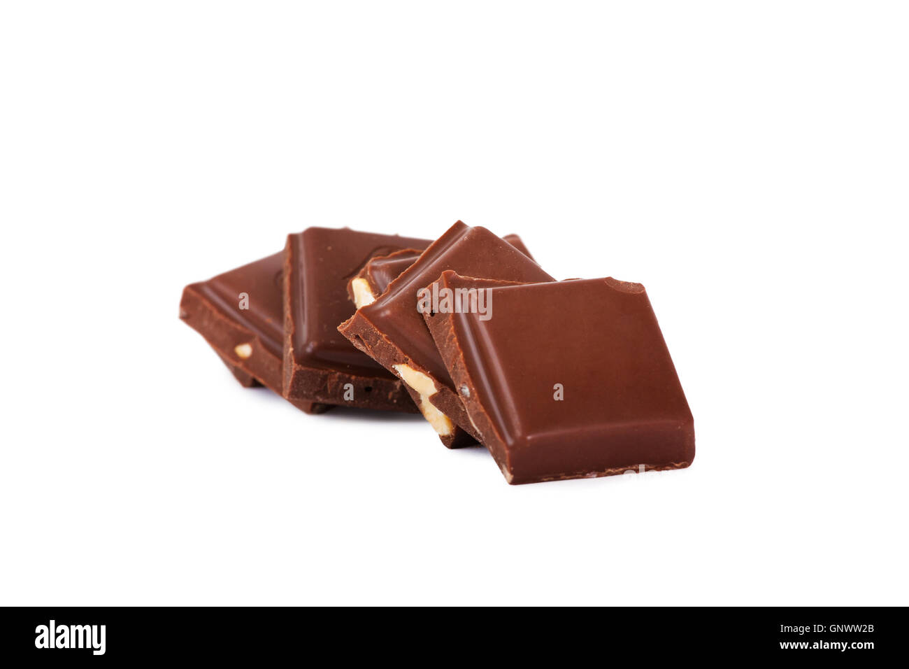 Schokolade Brocken Stockfoto