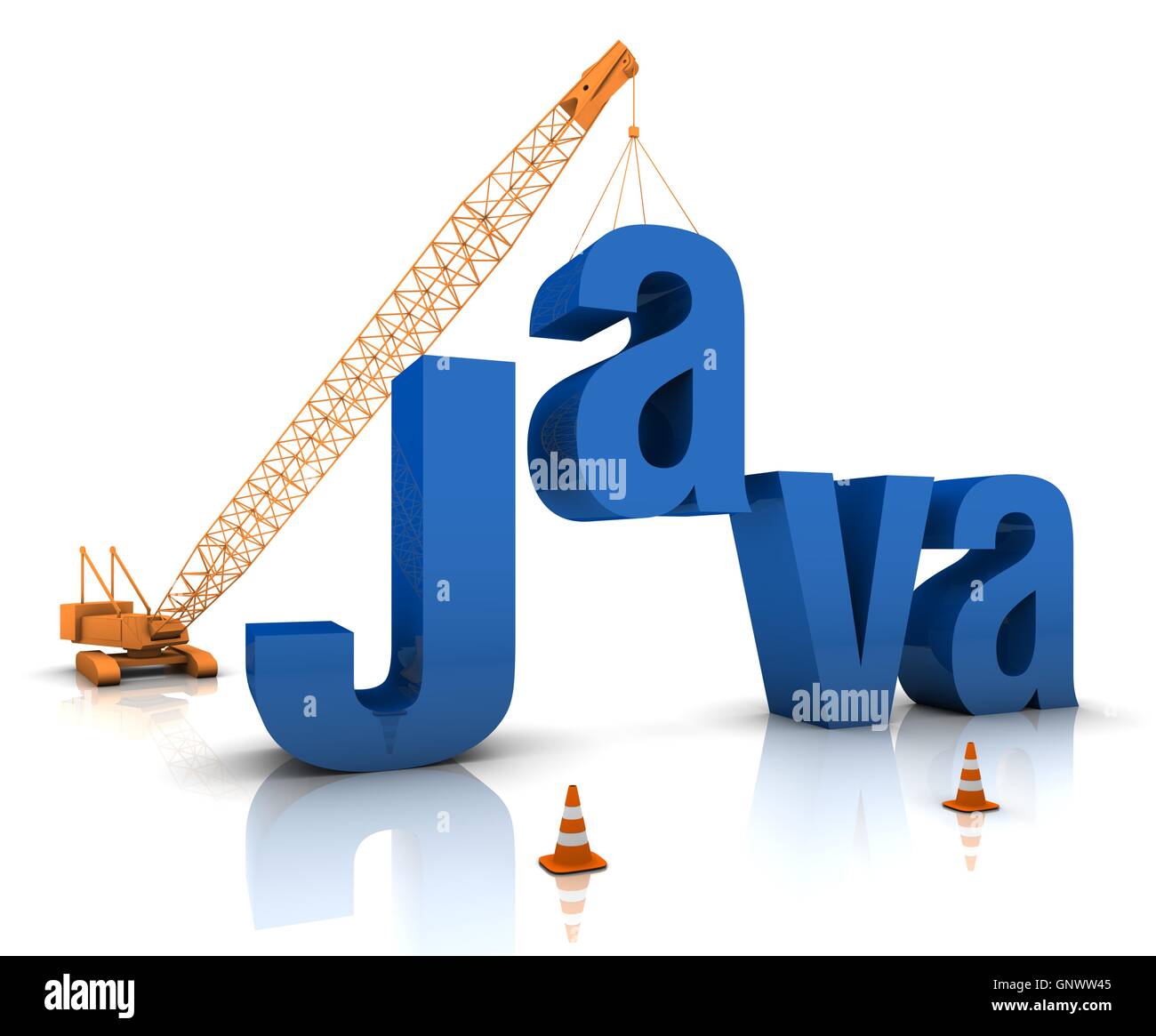 Java-Codierung Stockfoto