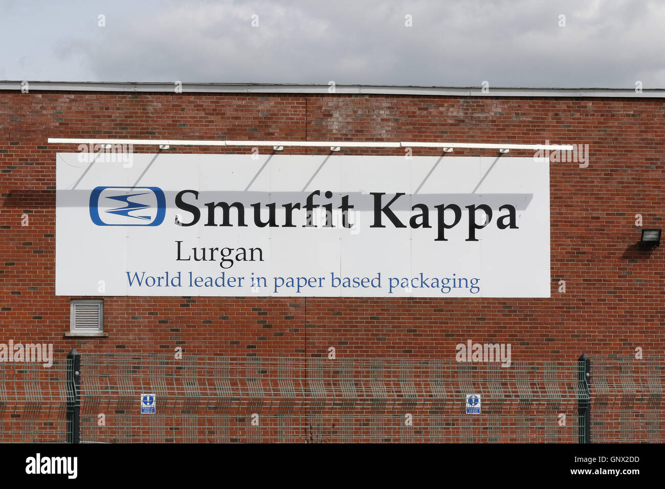 Smurfit Kappa Räumlichkeiten in Lurgan, Nordirland Stockfotografie - Alamy