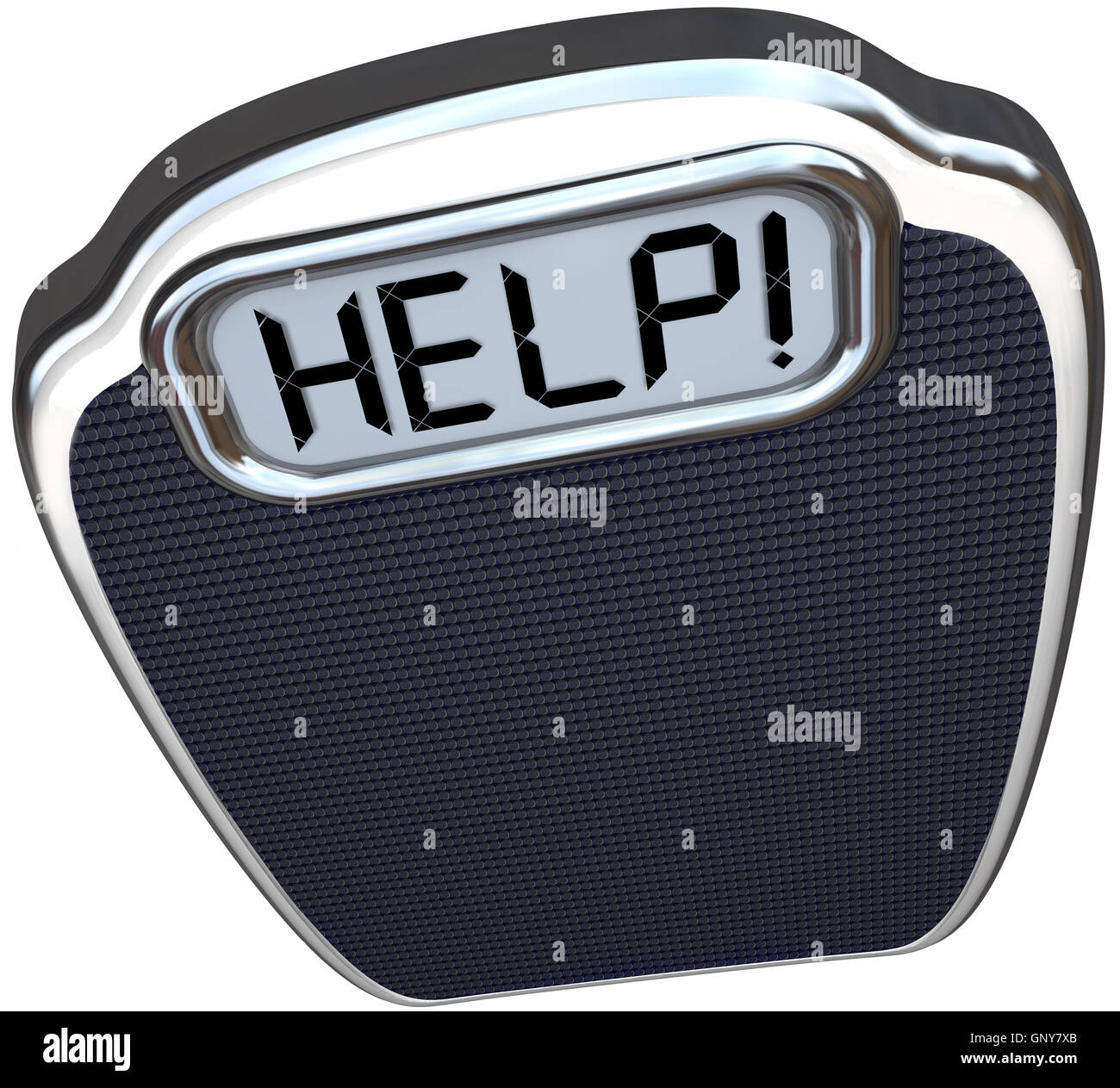 Skalieren von Word helfen, verlieren Gewicht Diät Übung Stockfoto