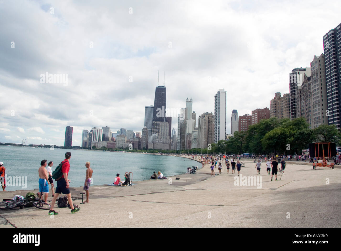 Chicago Gebäude Architektur. Wie Ufer Stockfoto