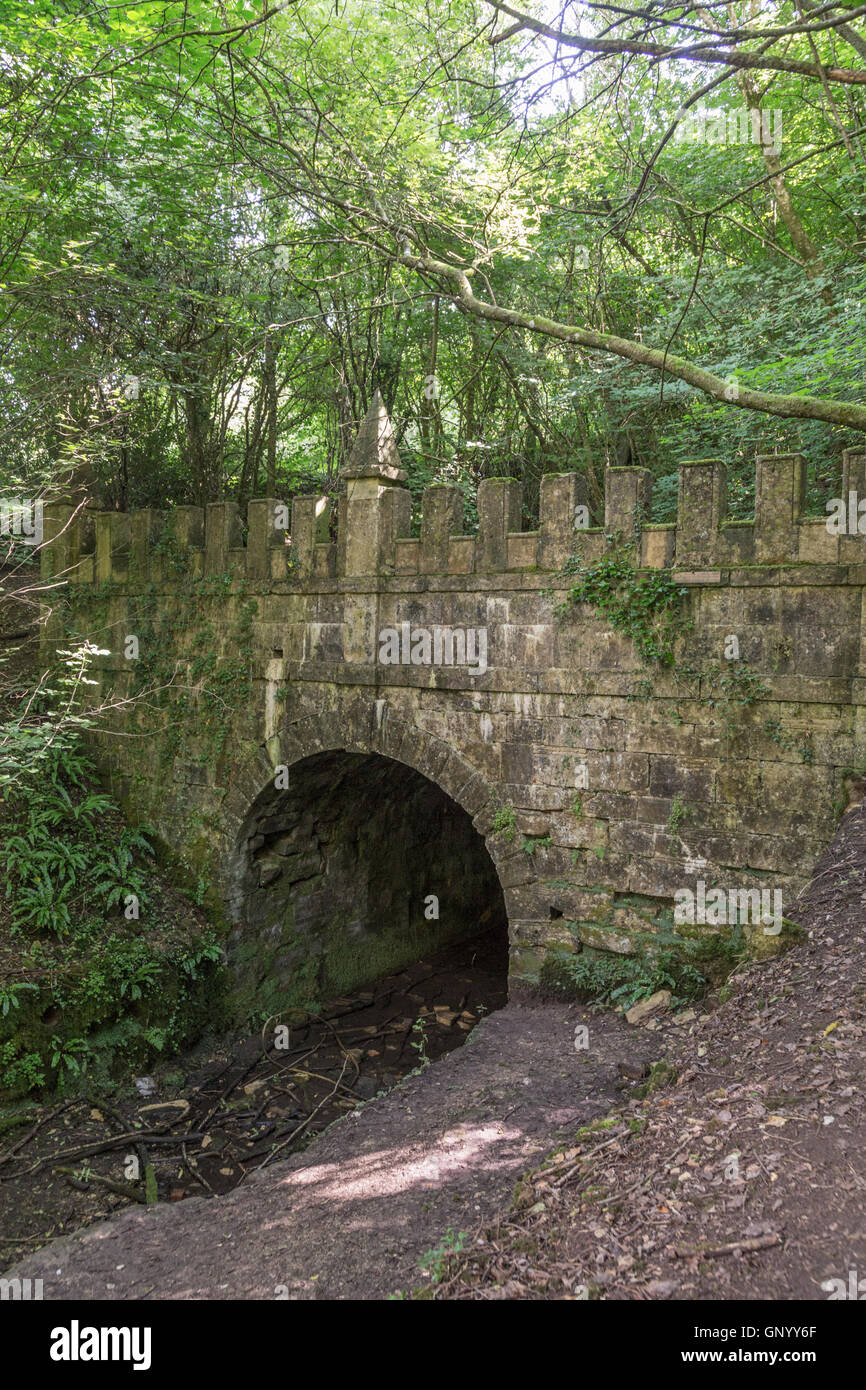 Sapperton Kanal Tunnel 'Daneway Eingang' auf der Themse und Severn Kanal, Gloucestershire, England, UK Stockfoto