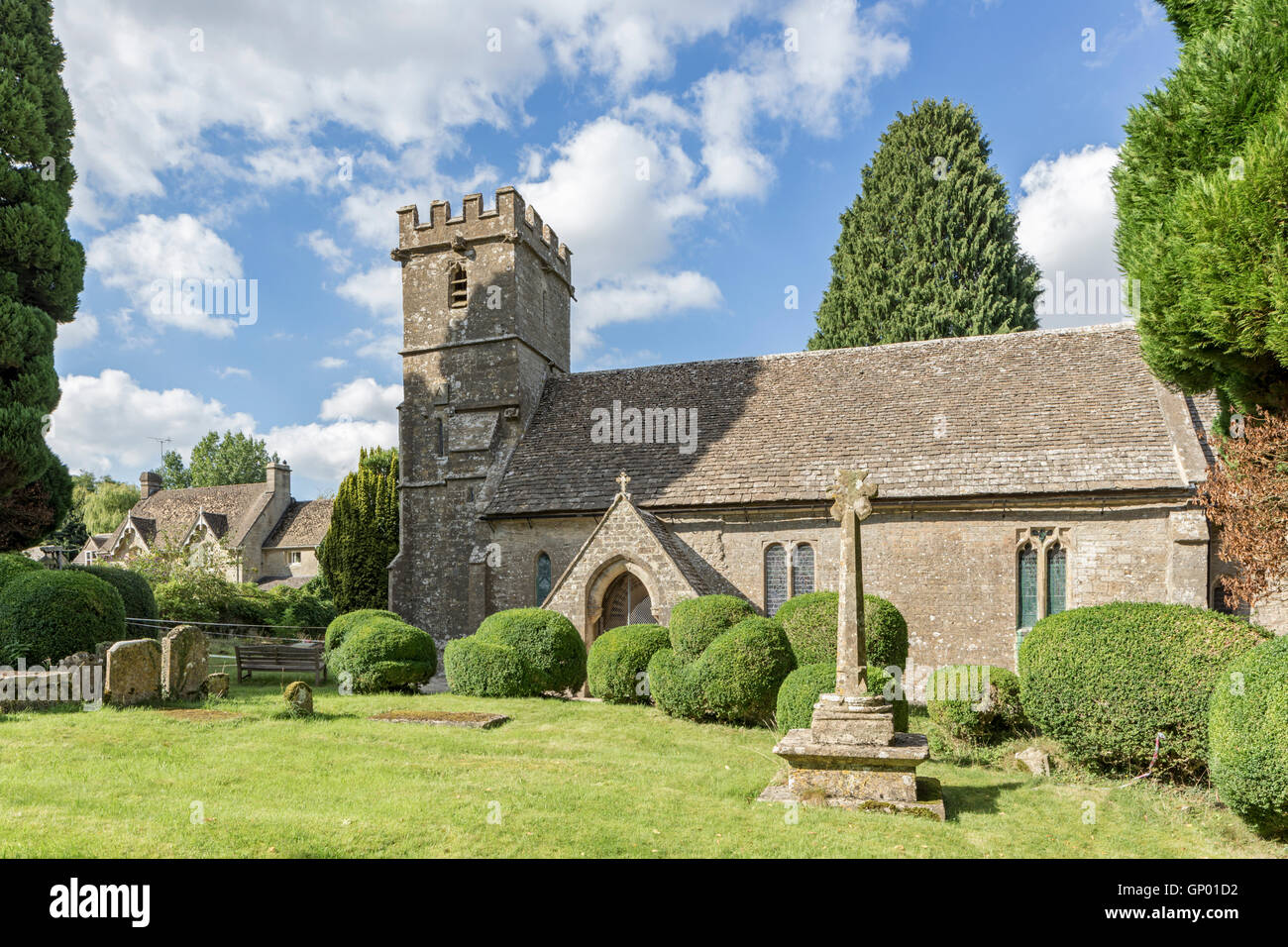 St. Marien Kirche Edgeworth, Gloucestershire, England, UK Stockfoto