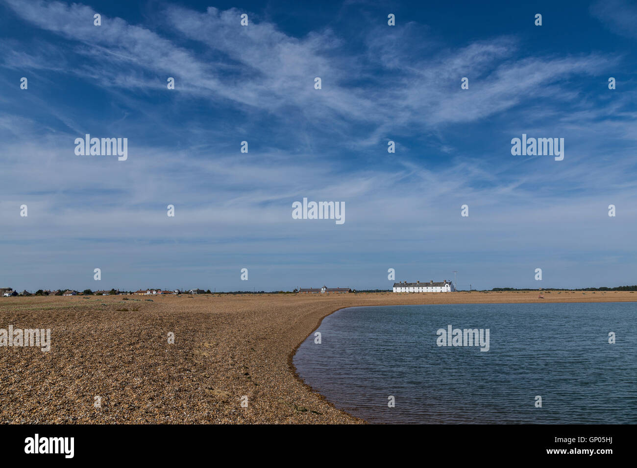 Coastguard Cottages Shingle Street Stockfoto