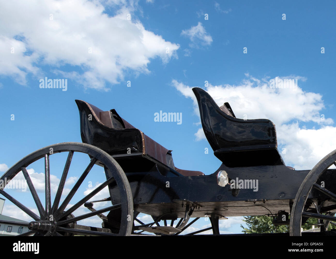 Amish Buggy Cabrio Stockfoto