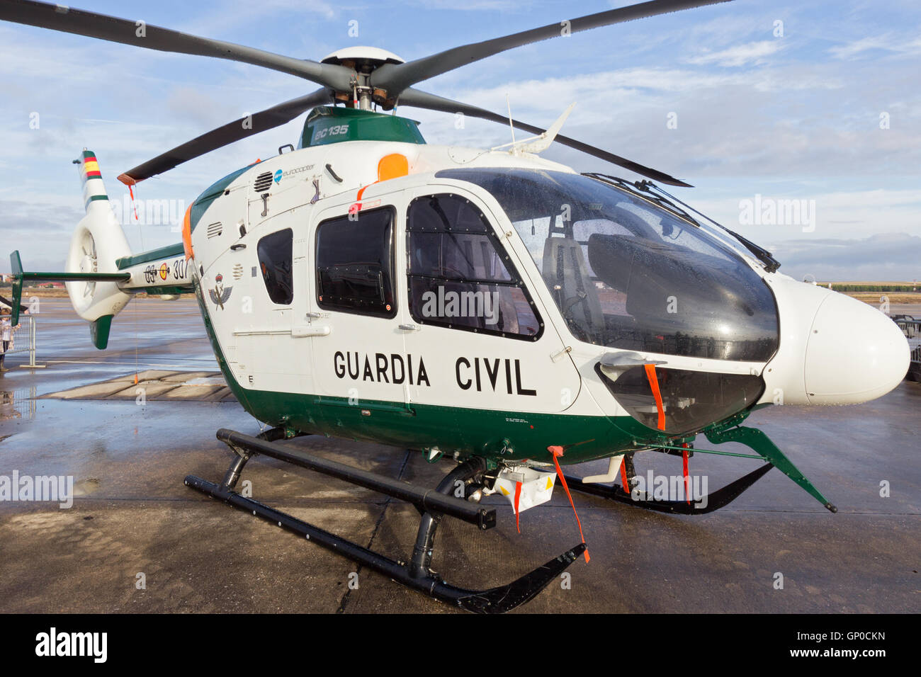 Helikopter der spanischen Guardia Civil Eurcopter EC-135 Stockfoto