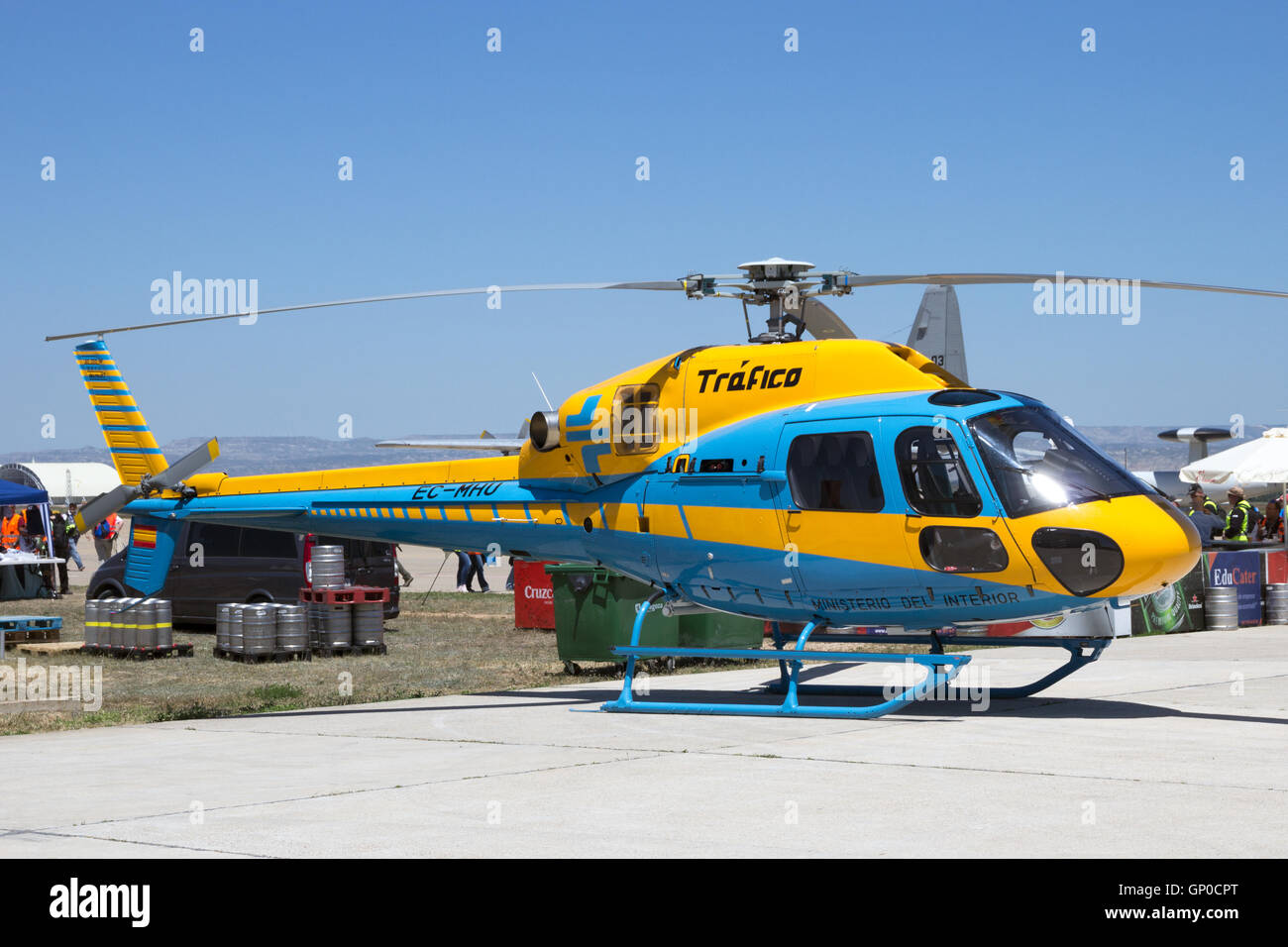 Spanischer Verkehr Airbus AS-355NP Ecureuil Helikopter Stockfoto